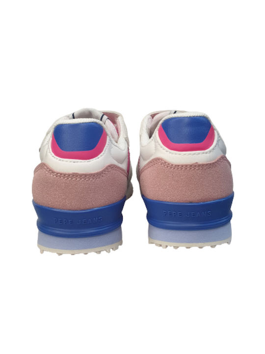 Pepe Jeans Kinder-Sneaker mit Klettverschluss Rosa