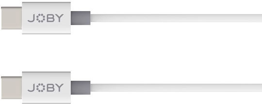 Joby USB 2.0 Cable USB-C Male - USB-C 60W PD White 2m