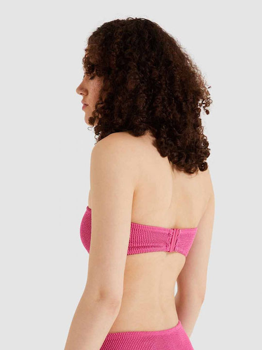 Assa Strapless Bikini Top Φούξια