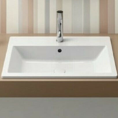 GSI Kube-X Ένθετος Νιπτήρας Πορσελάνης 58x40x16cm Λευκός GSI Kube-X Ένθετος Νιπτήρας Πορσελάνης 58x40x16cm Λευκός