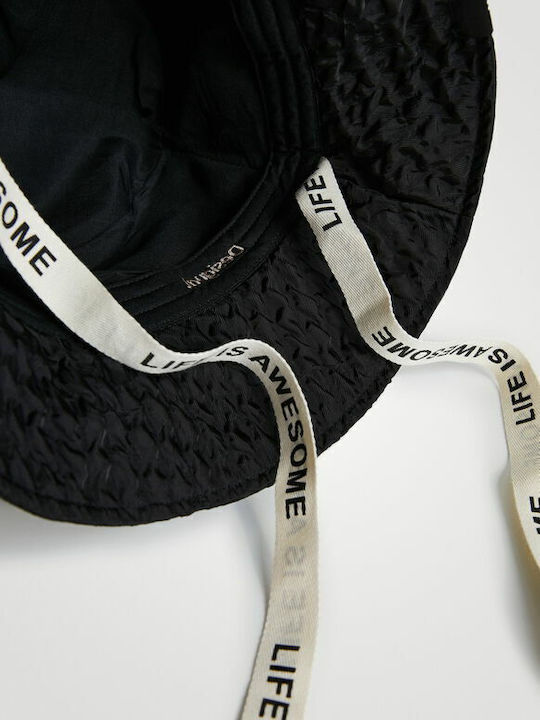 Desigual Fabric Women's Bucket Hat Black