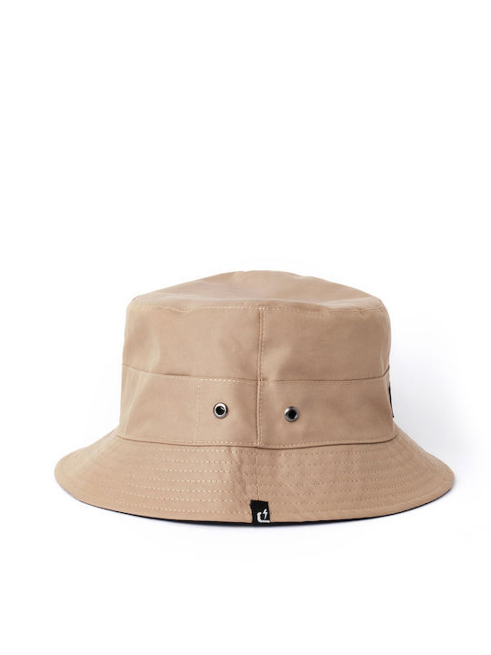 Emerson Fabric Men's Hat Bucket Style Beige