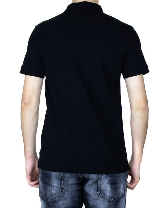 Celio Teone Ανδρικό T-shirt Polo Μαύρο