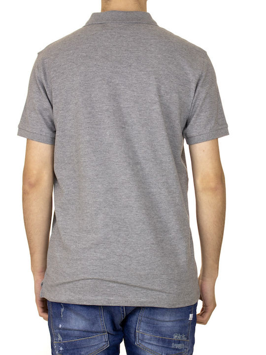 Celio Teone Ανδρικό T-shirt Polo Γκρι