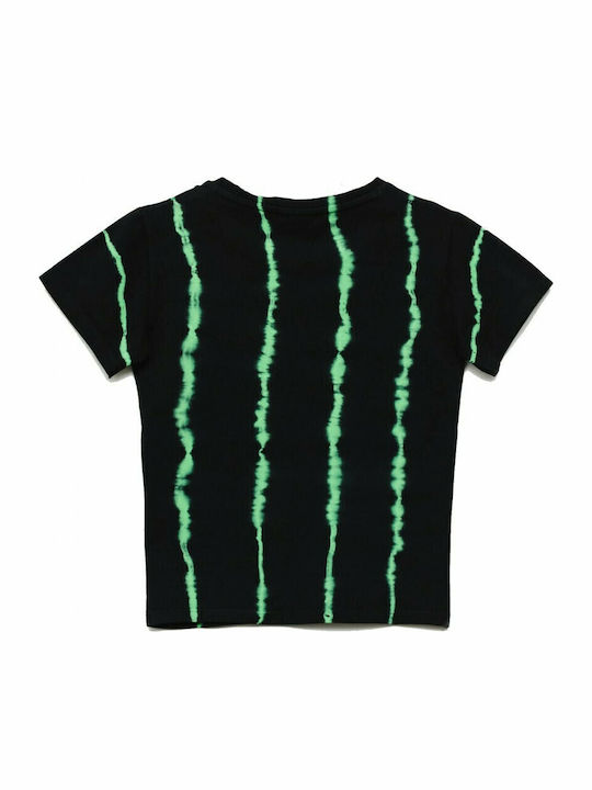 Women's Crop T-shirt Black/Green