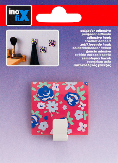 Inofix 2310 2310-F Cârlig de Baie Simplu 4.2x4cm Floral roșu Inofix 2310 2310-F Cârlig de Baie Simplu 4.2x4cm Floral roșu
