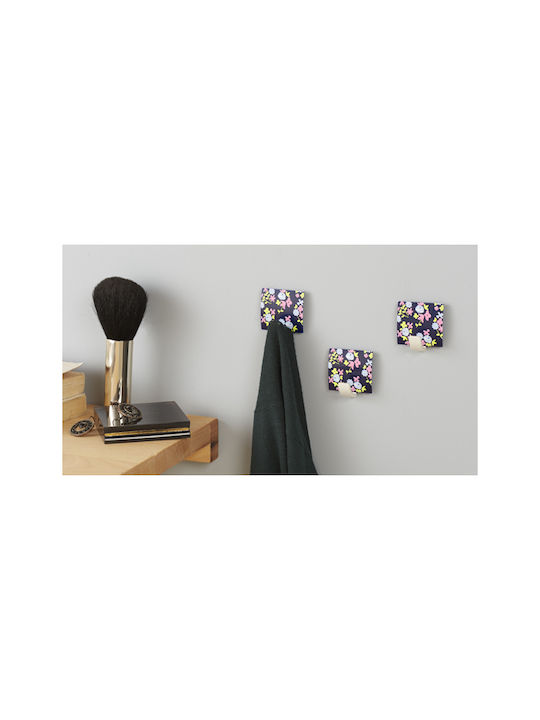 Inofix 2310 Cârlig de Baie Simplu ​4.2x4cm Floral Black