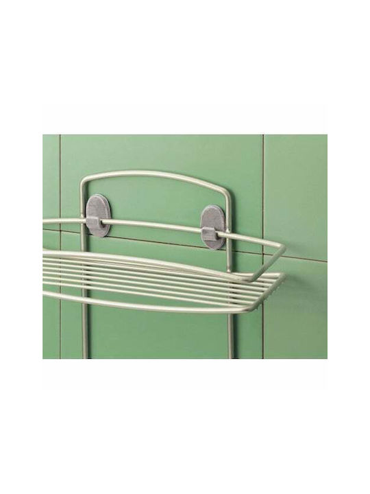 Metaltex Onda Double Wall-Mounted Bathroom Hook Gray
