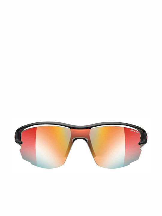 Julbo Aero Sonnenbrillen mit Schwarz Rahmen und Gelb Linse J4833114