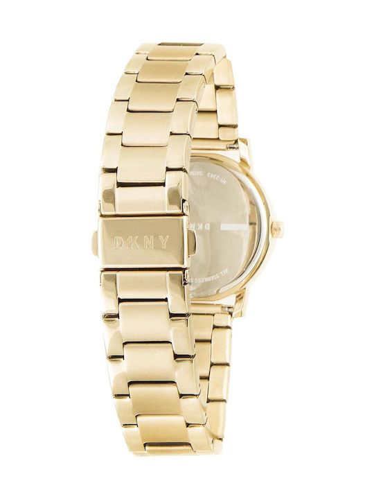 DKNY Parsons Women's Watch with Gold Metal Bracelet
