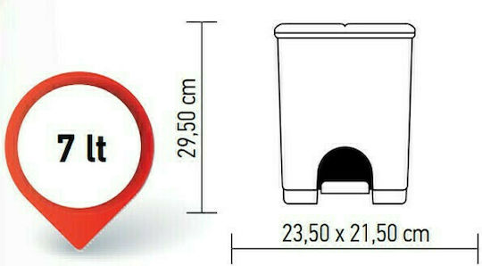 Cyclops Πλαστικό Καλαθάκι Μπάνιου 7lt Τιρκουάζ