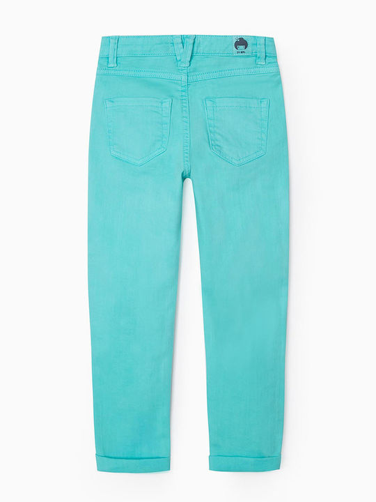 Zippy Girls Fabric Trouser Turquoise