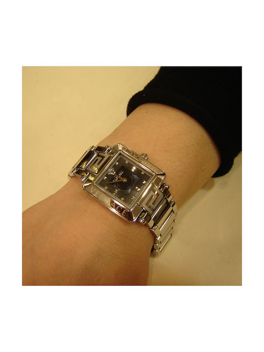 Versace Watch with Silver Metal Bracelet