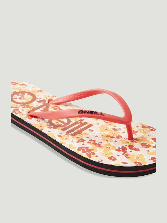 Profile Graphic Women's Flip Flops Red