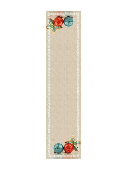 Saint Clair Christmas Tablecloth Runner Fabric White L160xW40cm 1pcs 1719030221080