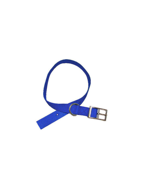 Pet Interest Single Layer Metal Dog Collar In Blue Colour Large 25mm x 60cm