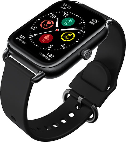Haylou RS4 LS12 37mm Smartwatch με Παλμογράφο (Μαύρο)