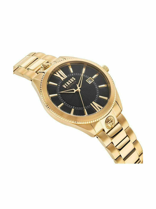 Versus by Versace Highland Park Men's Watch 44mm Battery with Gold Metal Bracelet