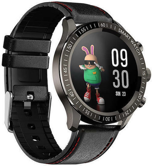 Colmi Sky 5 Plus 45mm Smartwatch mit Pulsmesser (Black Silicone)