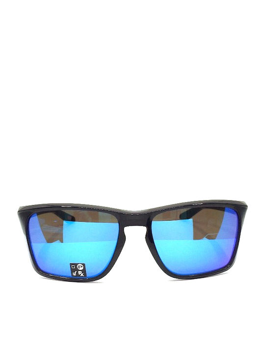 Oakley Sylas Men's Sunglasses with Black Plastic Frame and Blue Mirror Lens OO9448-24