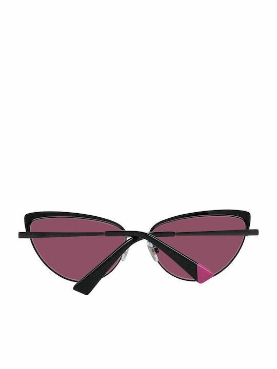 Web Women's Sunglasses with Black Frame and Purple Lens WE0272 01Z