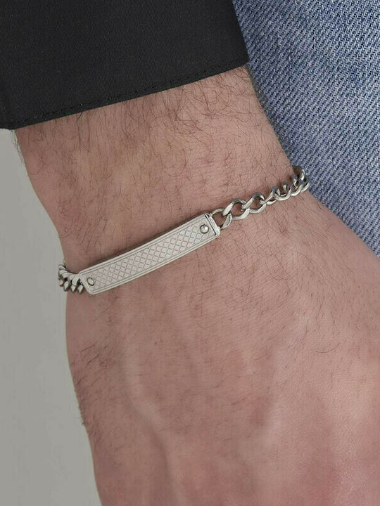 Luca Barra Bracelet Id made of Steel