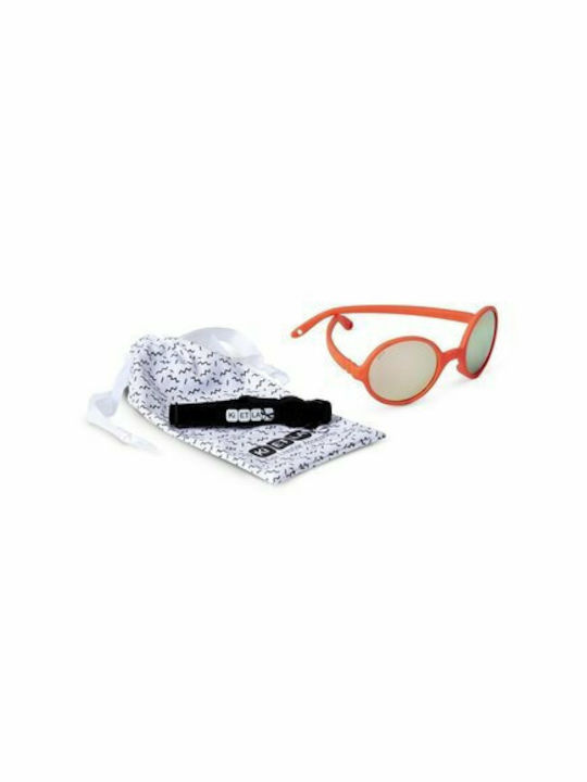 KiETLA Rozz Unbreakable Round Kids Sunglasses Fluo Orange For 2-4 Years