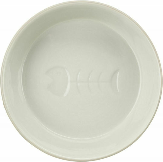 Trixie Ceramic Fishbone Керамика Плоча Храна & Вода за Куче & Котка 200мл в Бежов Цвят