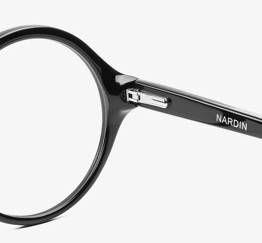 D.Franklin Nardin Acetate Blue Light Blocking Glasses Black