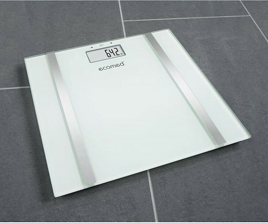 Medisana BS 70E Ecomed Digital Bathroom Scale with Body Fat Counter White