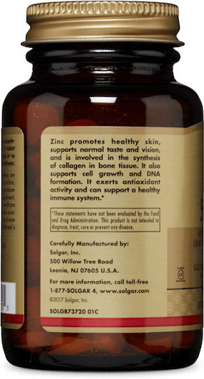 Solgar Zinc 50mg 100 Comprimate