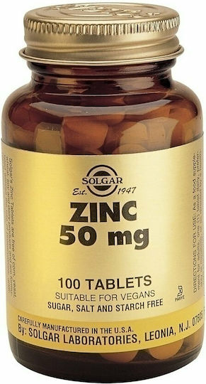 Solgar Zinc 50mg 100 Comprimate