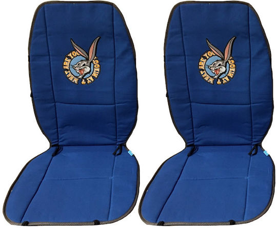 Carner Car Seat Back Set 2pcs Warner Bros Looney Tunes Blue / Gray