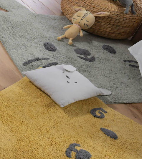 Nef-Nef Homeware Декоративна Възглавница за Люлка Hello World Зелен 30x30см 030527