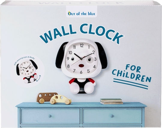 Out of the Blue Kids Wall Clock Plastic with Pendulum 33x35cm