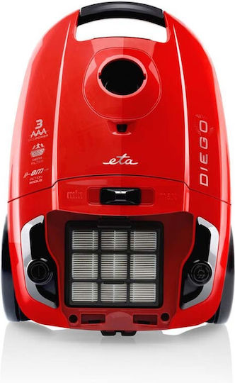 ETA Diego 3521 90000 Vacuum Cleaner 800W Bagged 3lt Red