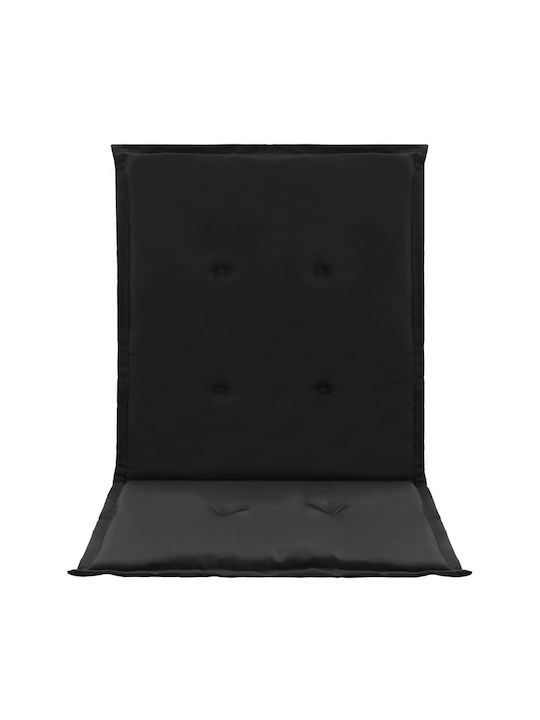 vidaXL Perne Pentru Scaune De Grădină Cu Spătar Negru 4 Buc 50x100 Cm
