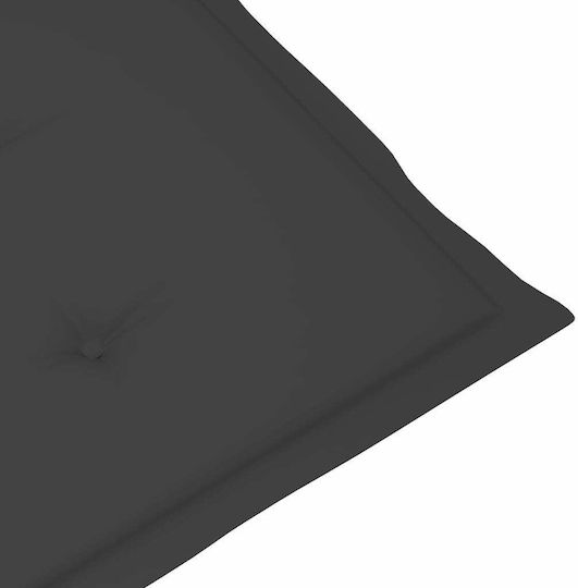 vidaXL Perna Scaunului De Grădină Cu Spătar Maro 4 Bucăți 100x50 Cm