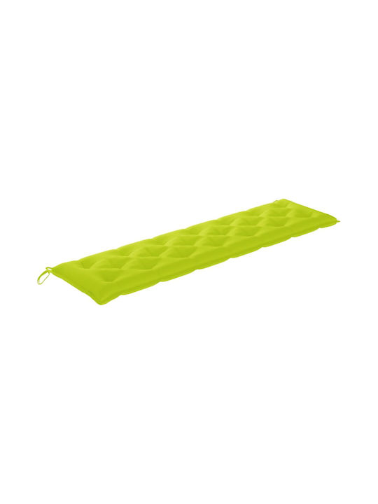 vidaXL Garden Swing Cushion with Backrest Bright Green 200x50cm