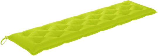 vidaXL Garden Swing Cushion with Backrest Bright Green 200x50cm