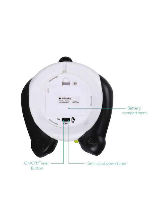 Navaris Led Παιδικό Διακοσμητικό Φωτιστικό Panda Λευκό
