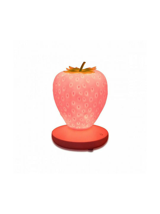 Kids Decorative Lamp Strawberry Red 13x13x9.5εκ.