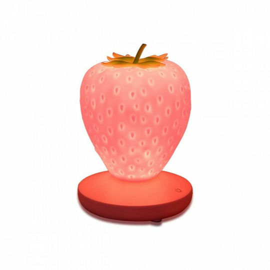 Kids Decorative Lamp Strawberry Red 13x13x9.5εκ.