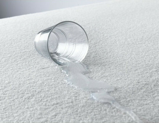 SB Home Protecție pentru Saltea King Size Waterproof cu Fustă Alb 200x200+30buc