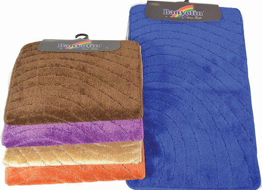 Sidirela Set Bath Mats Betty E-1560 Terracotta 2 Pieces