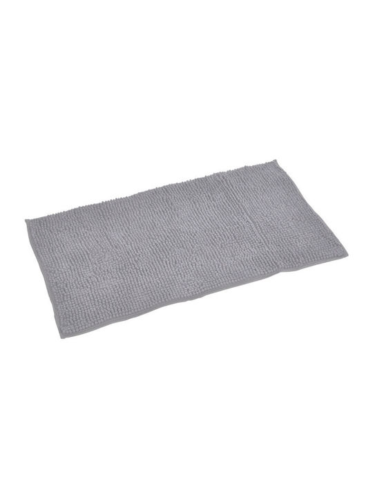 Kipper Non-Slip Bath Mat Shaggy L.Grey 45x75cm