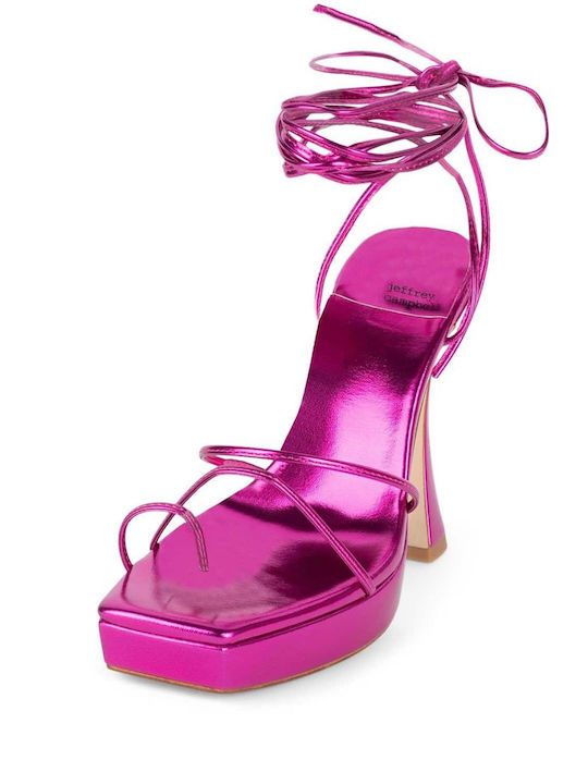 Jeffrey Campbell Primadonna Leather Sandals Pink