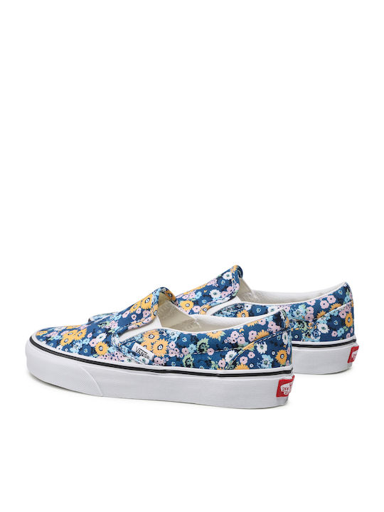 Classic Women's Canvas Slip-Ons Floral True Navy