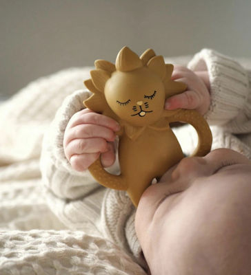 Konges Slojd Lion Teether made of Rubber for 0 m+ 1pcs