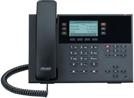 Auerswald COMfortel D-110 Verkabelt IP-Telefon mit 6 Linien in Schwarz